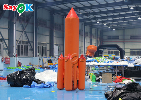 Gigantische opblaasbare 5 m evenement promotionele opblaasbare sportspellen opblazen raketspel