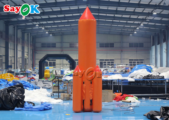 Gigantische opblaasbare 5 m evenement promotionele opblaasbare sportspellen opblazen raketspel