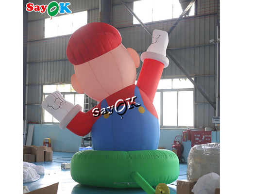 Blow Up Cartoon Characters 4m 13ft Reus Oxford Opblaasbare Super Mario Voor Festival Decoratie