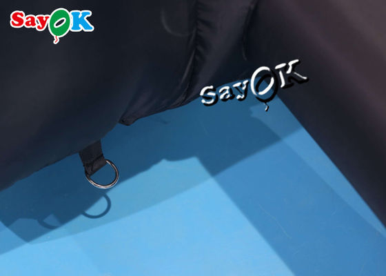 Ga buiten opblaasbaar tent ROHS 7.3m 24ft Zwart opblaasbaar kanaaltent met deur