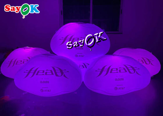 60cm Reclame Hangende Luchtdichte Geleide Aanstekende Wolk Opblaasbaar met Logo Printing