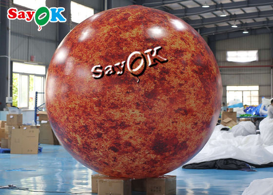 Van de de Verlichtingsdecoratie van het overlegstadium de Opblaasbare Grote Slag - Opbrandende Zon voor Partijnacht