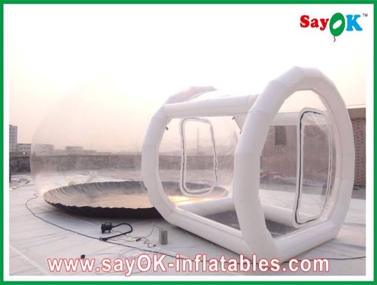 Dome opblaasbare tent commerciële opblaasbare transparante bubbel camping tent voor onze deur