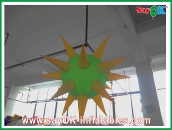 Van de de Verlichtingsdecoratie van de luchtventilator Opblaasbare Moderne Groen en Geel