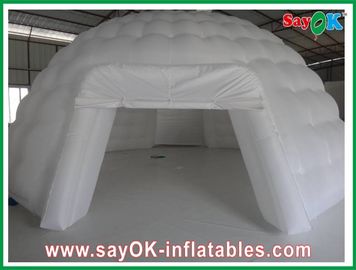 Overkoepeld Opblaasbaar van de de Doek Opblaasbaar Lucht van Iglo Waterdicht Oxford de Tent Wit 10m Customed Ce