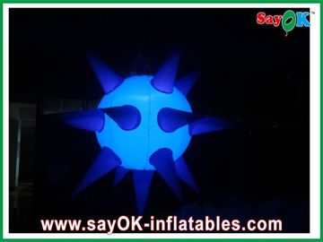 Van de LEIDENE Lichten van Spike Ball Model With Colorful Decoratie de Opblaasbare Zeeëgel voor Gebeurtenissen en Disco