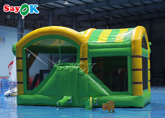 Lion Theme Tarpaulin Inflatable Bounce-Dia voor Binnenplaatspubliek