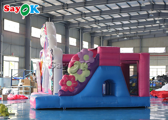 Unicorn Themed Inflatable Trampoline For-de Gezelschapsspels van de Jonge geitjesverjaardag