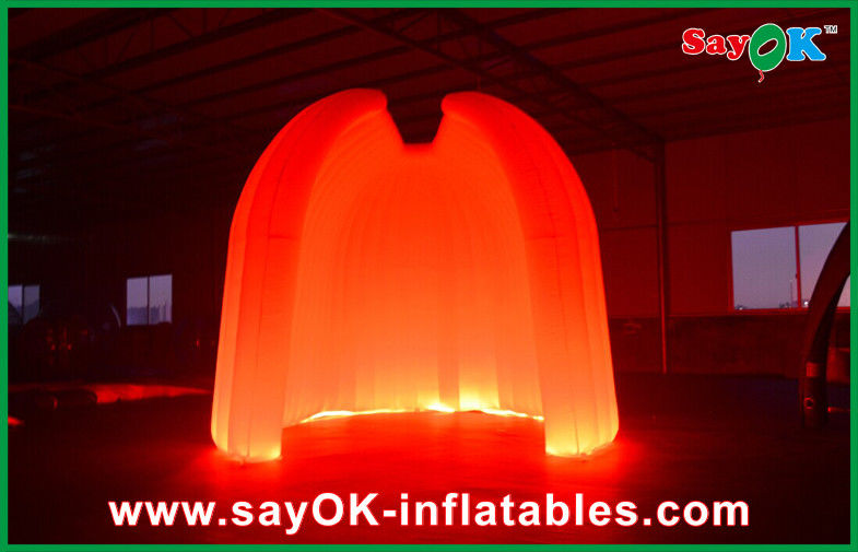 Opblaasbare tent op maat Huwelijksfeest Ronde opblaasbare luchttent 210D Oxford Stof Met LED-verlichting