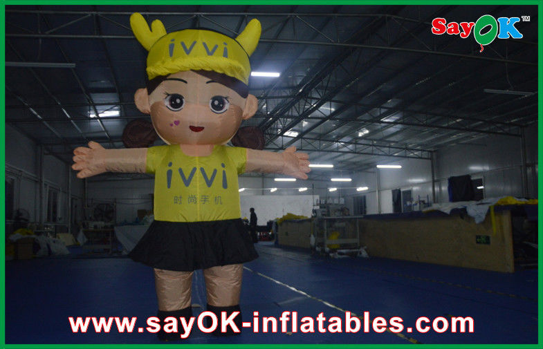 Grote opblaasbare personages Simulatie 3D-ontwerp Opblaasbare tekenfilmpjes Logo drukken Voor buiten