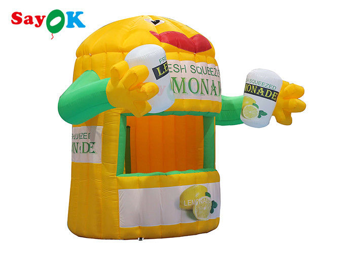 Opblaasbare gazon tent stand buiten tent opblaasbare limonade stand met luchtblazer voor promotie