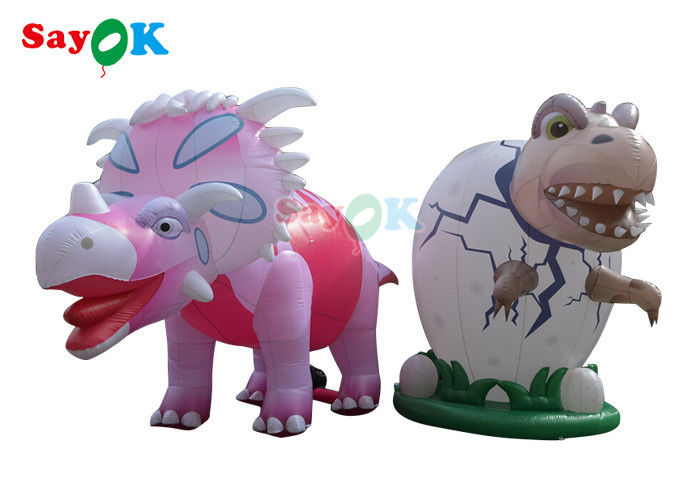 Opblaasbare reclamefiguren 4m Opblaasbare reusachtige dinosaurus voor feestelijke decoratie Windweerstand