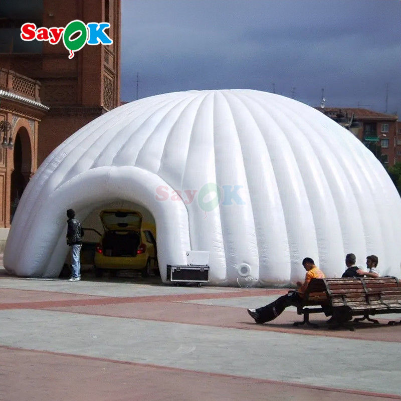 Draagbare grote igloo tent opblaasbare koepel voor buitenfeest evenement club bruiloft