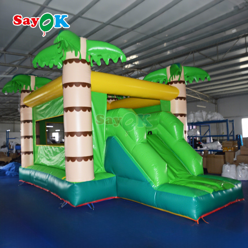 Sayok Outdoor opblaasbare uitsmijter slide vlamvertrager opblaasbare opblaasbare kastel springhuis opblaasbare uitsmijters voor feest