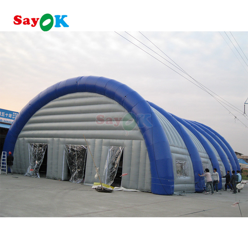Sayok opblaasbare sportzaal Tunneltent Groot sportstadion PVC opblaasbare sporttent voor buiten