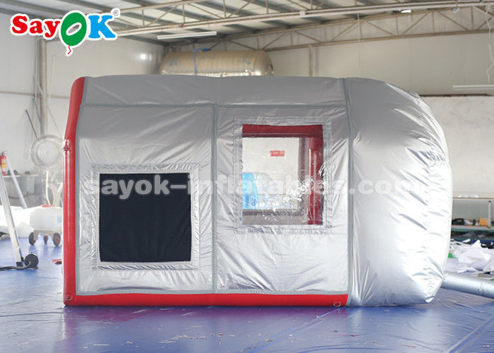 Opblaasbare auto-tent mobiele opblaasbare luchttent voor auto-parkeerplaats werkstation met filter systeem