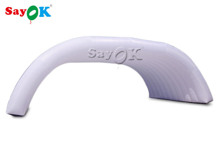 Opblaasbare tent op maat 12x6x5mH Witte koepel opblaasbare stage tent voor feest evenement