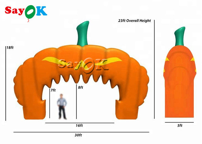 Van de de Pompoengebeurtenis van Halloween van de douane de Opblaasbare Boog Oranje Opblaasbare Boog voor Supermarkt