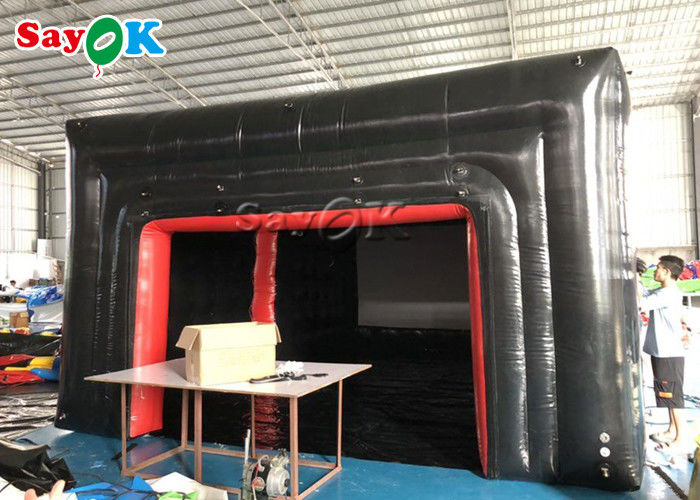 Opblaasbare kubus tent Custom Tarpaulin Theater opblaasbare lucht tent privé kubus voor activiteit