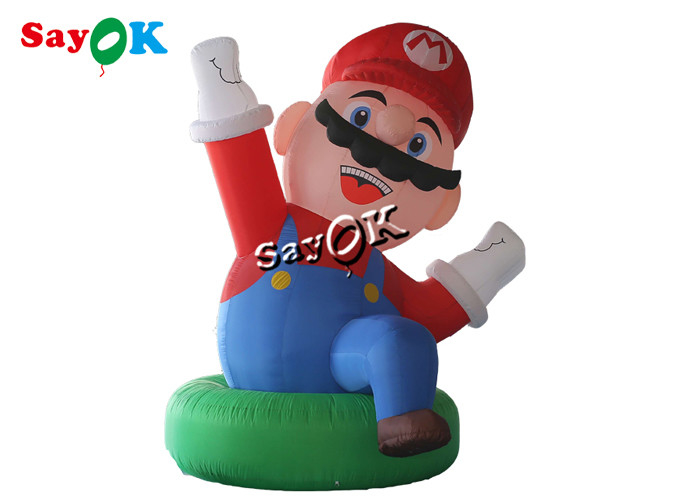 Blow Up Cartoon Characters 4m 13ft Reus Oxford Opblaasbare Super Mario Voor Festival Decoratie