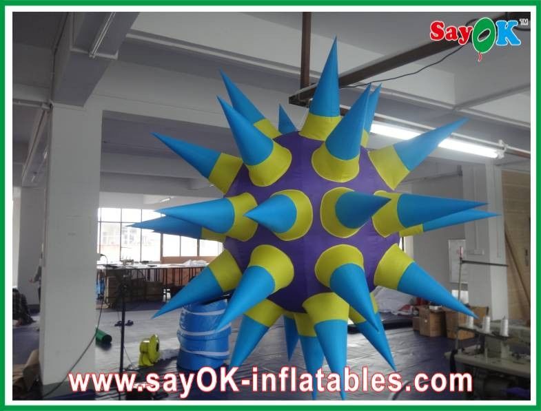 Van de de Verlichtingsdecoratie van de stervorm de Opblaasbare Geleide Lichten Inflable voor Huwelijksceremonie