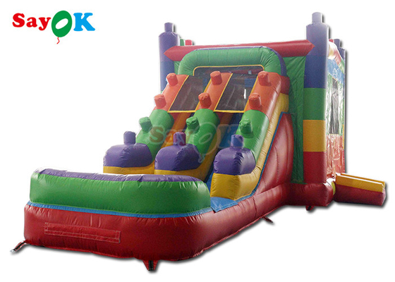 0.5mm PVC opblaasbare eenhoorn Bounce House Kids Bouncy Castle Springende glijbaan maan