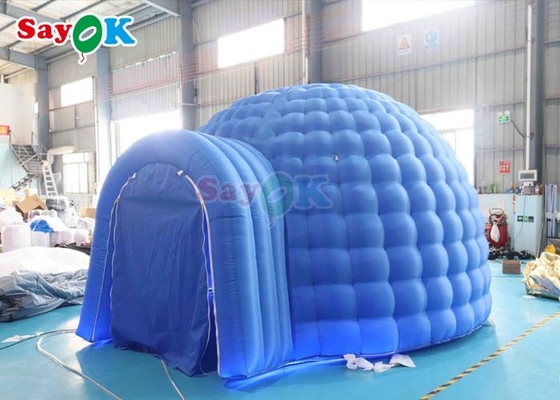 Advertentie structuur opblaasbare luchttent LED licht buiten camping koepel tent