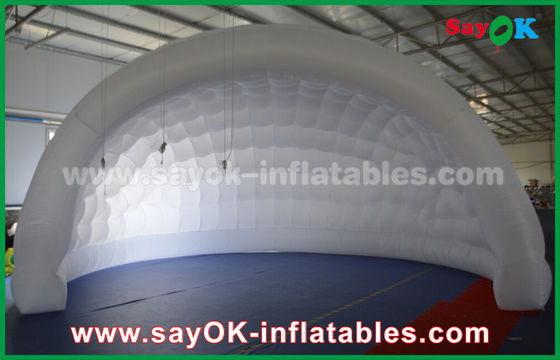 Dome opblaasbare tent 210D Oxford stof opblaasbare lucht tent voor evenement / LED verlichting opblaasbare gazon tent