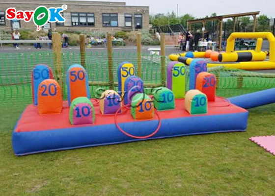 Het openlucht Opblaasbare Spel Menselijk Opblaasbaar Ring Toss Games Photo Printing van de Spelen Interessante Opblaasbare Tamtam