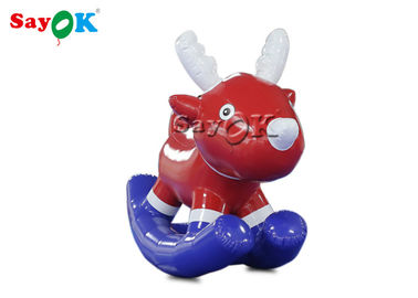 Opblaasbaar het Speelgoedpvc 1.8x0.7x1.8 MH Opblaasbare Pony Horse van de Hobbelpaardbaby