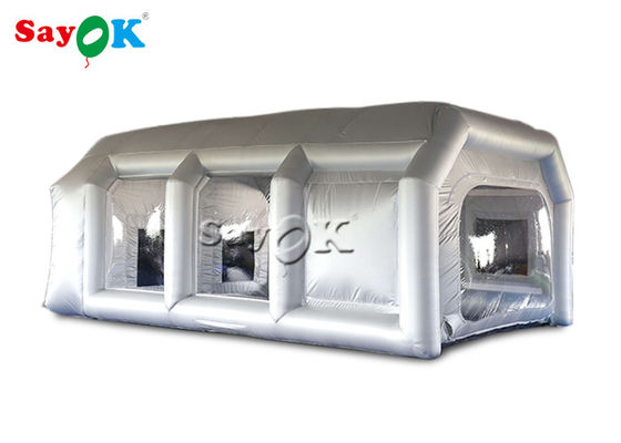 Beste opblaasbare tent 7x5x3mH Zilveren auto opblaasbare sproeibooth