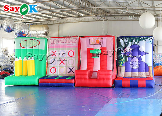 Opblaasbare Openluchtspelenbinnenplaats 4 in 1 Opblaasbaar Potlood Ring Throwing Game