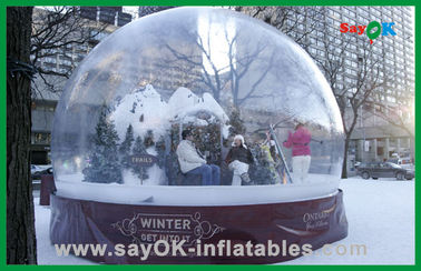 Kerstthema Buitenopblaasbaar feest Transparante tent Bubbelopblaasbare huistent