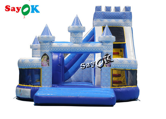 5m 16.5ft het Blauwe Opblaasbare Springen Hhouse van Prinsesbouncing castle commercial