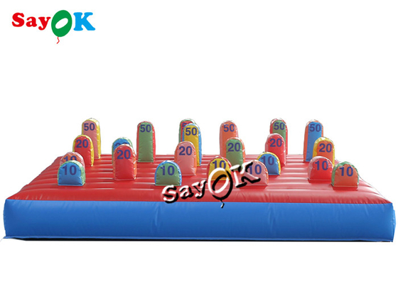 3m 10ft Openluchtcarnaval Opblaasbare Ring Toss Game With Logo Druk