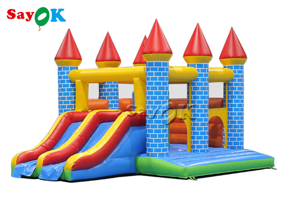 Huis van de de Speelplaats het Kleurrijke Opblaasbare Sprong van kinderen met Dia 5m 16.40ft