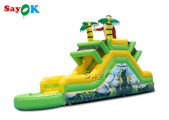 Opblaasbare springglijbanen Bounce House Draagbare opblaasbare springglijbanen Gorilla thema Blow Up Waterglijbaan