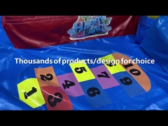 Unicorn Theme Kids Jumping Castle Slide Tarpaulin Inflatable Bouncy House With Blower