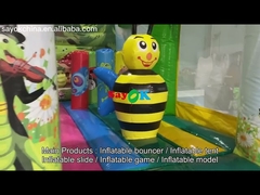 Insect Paradise Inflatable Bounce Slide Combo Jumping Castle With Slide