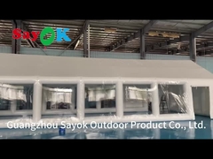 Opblaasbare TPU privézwembadtent Opblaasbare vierkante dekkingstent met blazer