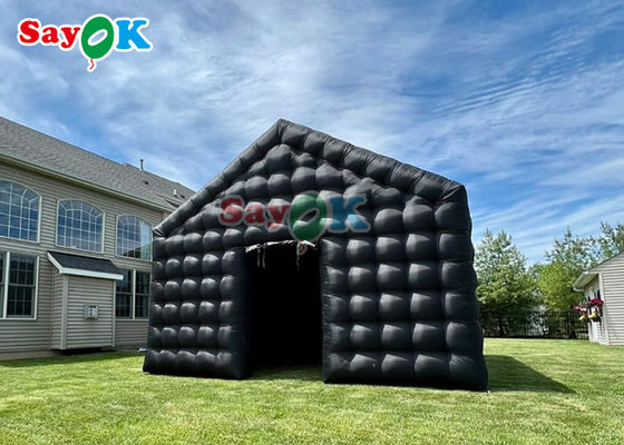 Zwarte disco opblaasbaar licht mobiele nachtclub tent draagbare feest Led verlichting voor opblaasbare nachtclub verhuur