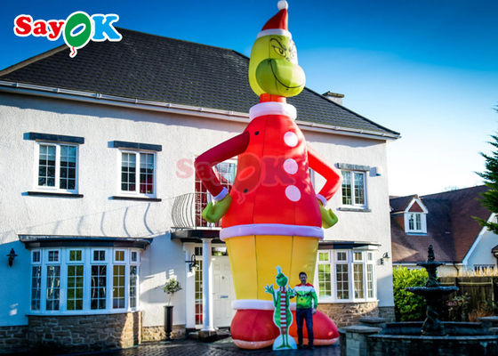 Opblaasbare personage ballonnen reclame opblaasbare Grinch 9m 30ft grote kerstman kerstversieringen cartoon