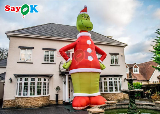 Opblaasbare personage ballonnen reclame opblaasbare Grinch 9m 30ft grote kerstman kerstversieringen cartoon