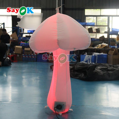 3.2ft Reclame opblaasbare decoratie realistische opblaasbare paddenstoelen / opblaasbare lichte paddenstoel