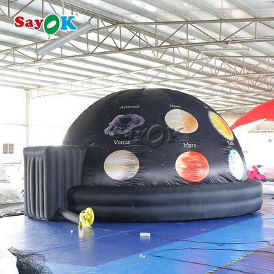 Sayok 5m 16ft op maat Volledige druk opblaasbare Planetarium Dome Tent voor Kinderen Onderwijs met Air Blower