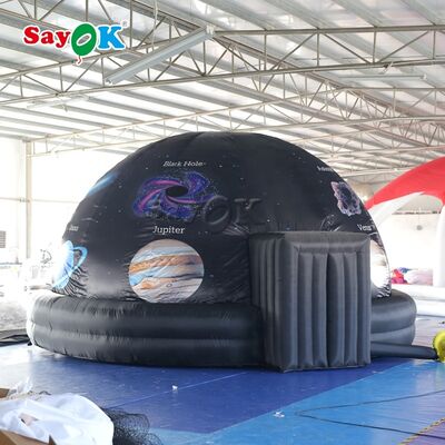 Sayok 5m 16ft op maat Volledige druk opblaasbare Planetarium Dome Tent voor Kinderen Onderwijs met Air Blower