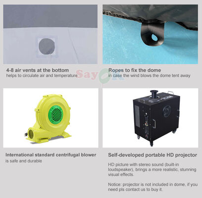 Sayok 6m Digitaal Printen Mobiele Planetarium Dome Draagbare Opblaasbare Astronomie Tent voor Scholen