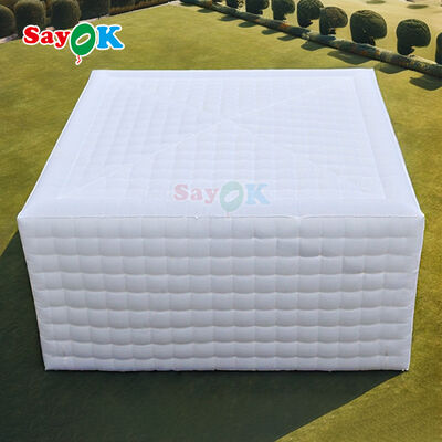 Sayok 100 personen capaciteit opblazen feest evenement club tenten opblaasbare tent met kleurrijke LED-lichten