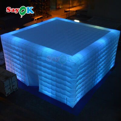 Sayok Op Maat Gemaakt Oxford Stof 10 X 10 Meter Opblaasbare Led Tent voor Buitenfeest Evenement