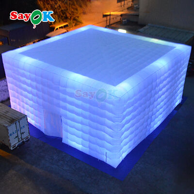 Sayok Op Maat Gemaakt Oxford Stof 10 X 10 Meter Opblaasbare Led Tent voor Buitenfeest Evenement